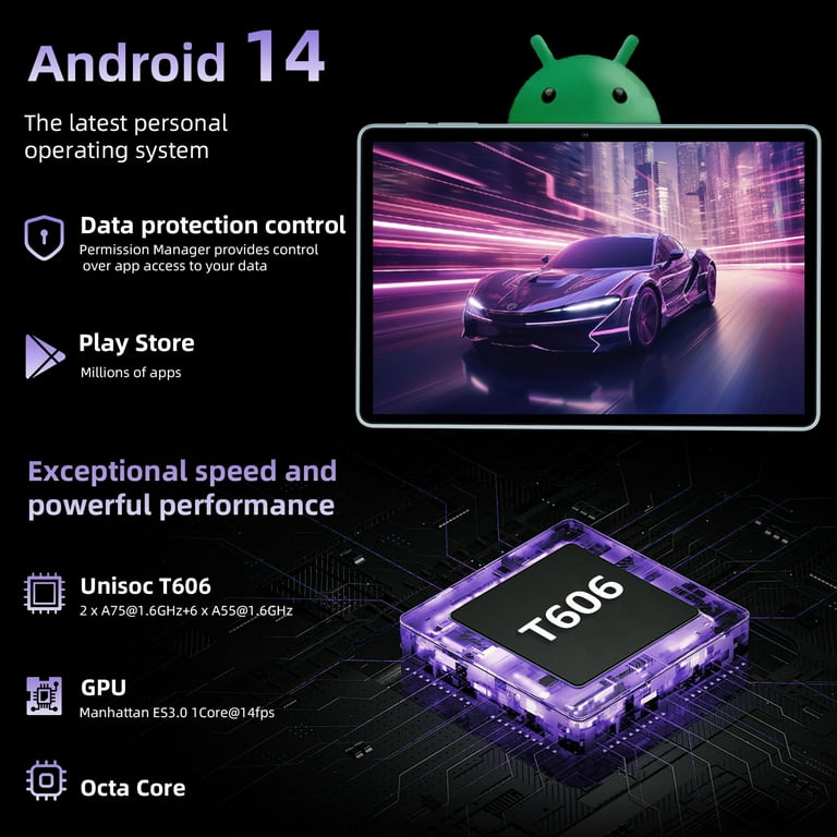 Tablet 10 Inch Android 14 Tablet, 10GB RAM 64GB ROM, 1TB Tablet 10 Inch Android 14 Tablet, 10GB RAM 64GB ROM, 1TB