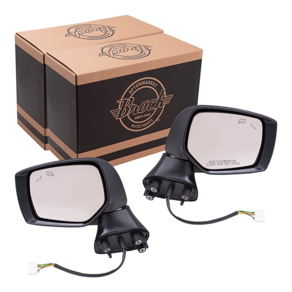 Brock Power Mirror for 2015-2017 Outback Blind Spot Detection Turn Signal Indicator Heated Set