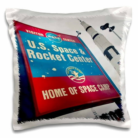 3dRose Alabama, US Space Rocket Center, aeronautics - US01 WBI0099 - Walter Bibikow, Pillow Case, 16 by 16-inch