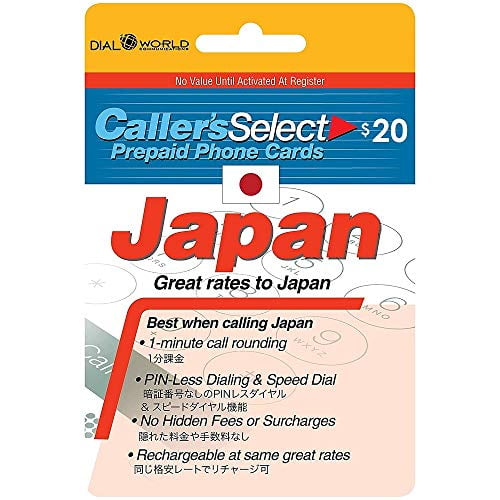20 Callers Select Japan Prepaid Phone Card for