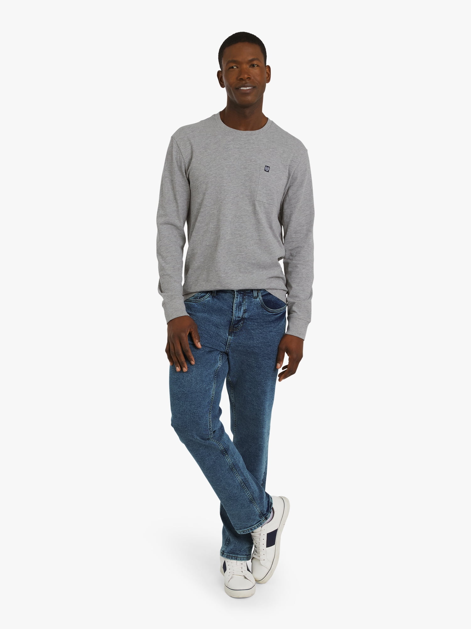 Chaps Men's & Big Men's Stretch Relaxed-Fit Denim Jeans, Sizes 30-42