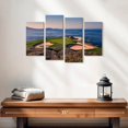 thumbnail image 2 of Elephant Stock Pebble Beach Golf Club Wall Art - Horizontal Multi Panel Canvas - Living Room Wall Decor - Sports Multi Panel - Beige And Blue Decor - 24" x 14", 2 of 4