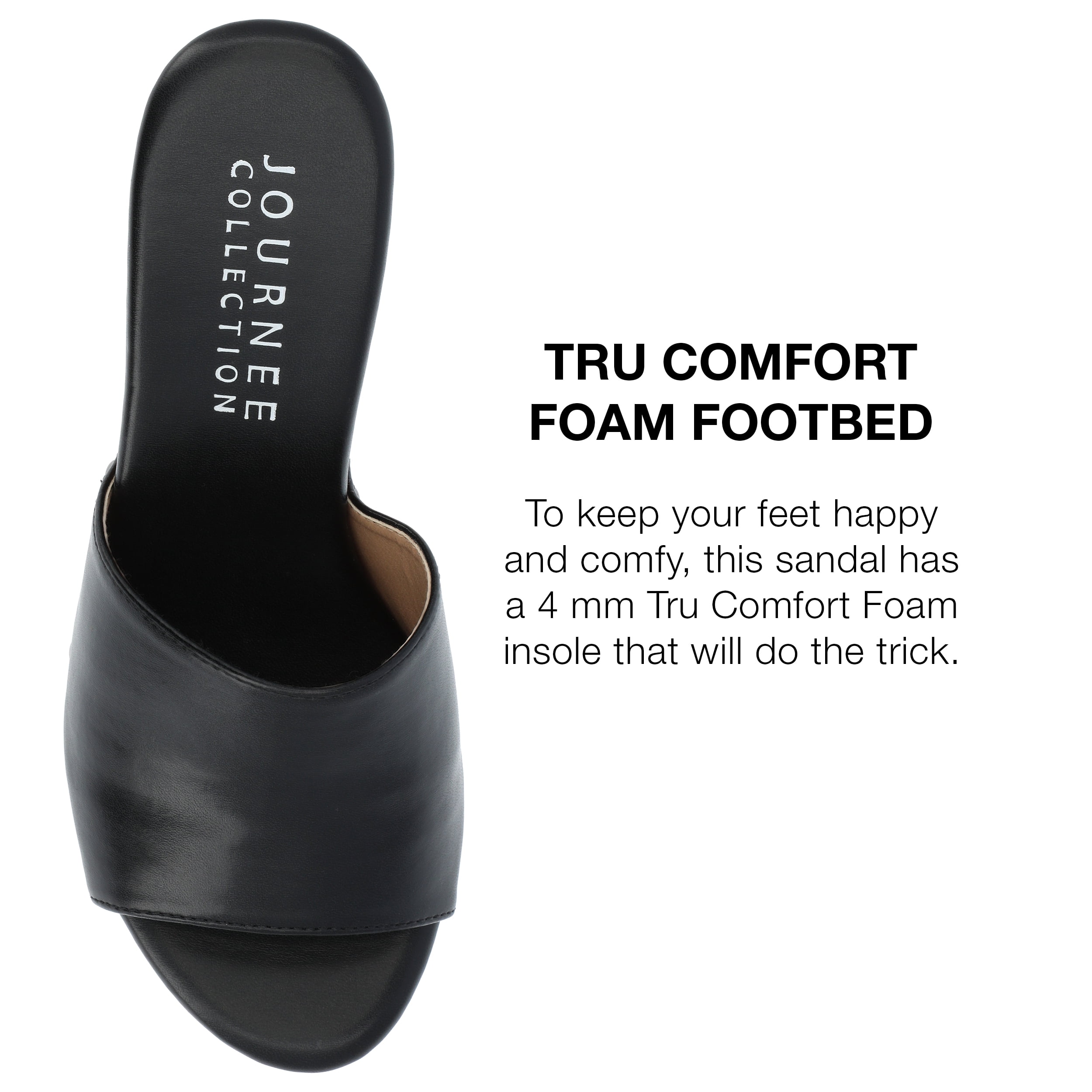 Journee Collection Womens Veda Tru Comfort Foam Platform Clog Open Toe Sandals