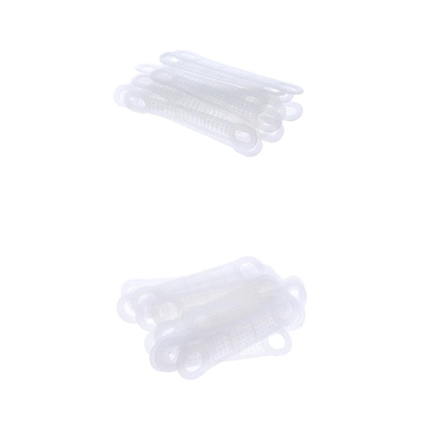 40 Unids Tiras de Silicona Antideslizante Cojín Autoadhesivo para Perchas de Ropas