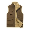 thumbnail image 1 of LOVZFMLL Jackets for Men's Work Jacket Standing Collar Multiple Pockets Outdoor Photography And Sports Jacket Coat, 1 of 2