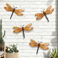 thumbnail image 5 of Gifts onlyliua Vintage Wrought Iron Dragonfly Wall Art Outdoor Garden Hanging Decorative Accent For Porch Balcony Gate Rustic Metal Butterfly Dragonflies Wall Sculpture Yard Decor, 5 of 6