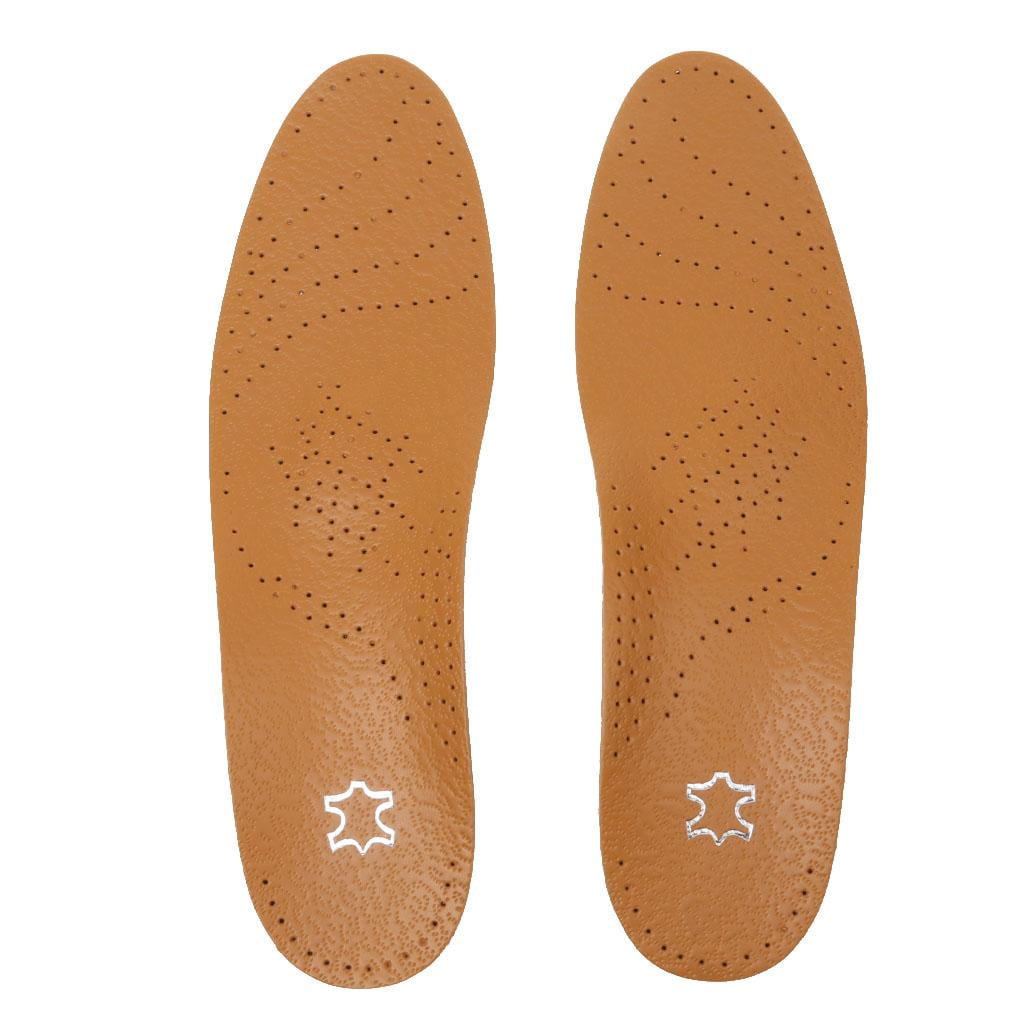 Milaget PAIR COMFORTABLE LEATHER INSOLES CUT ARCH SUPPORT