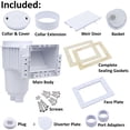 thumbnail image 5 of Custom Molded 25160-020-000 Vinyl Liner Skimmer Regular Mouth Round Cover White, 5 of 5
