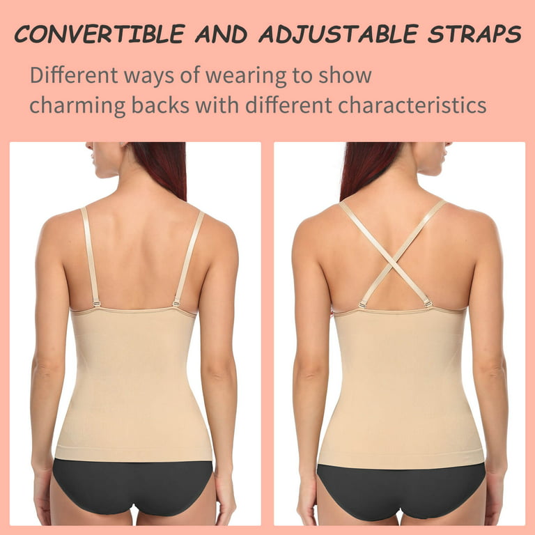 Women's Cami Shaper with Built in Bra Tummy Control Camisole Tank Top  Underskirts Shapewear Body Shaper 