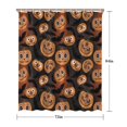 thumbnail image 5 of Sugar Skull Pumpkins Halloween Pattern Shower Curtain 72"x84" ,Bathroom Decorative Shower Curtains Set with 12 Hooks,Modern Waterproof Washable Shower Curtain, 5 of 6