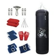 thumbnail image 1 of Saco de boxeo Sin Relleno perfecl entrenamiento Físico con guantes saco de boxeo de PU 120cm Negro, 1 of 8