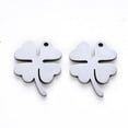 thumbnail image 2 of Resistant 304 Stainless Steel Pendants Laser Cut Clover Stainless Steel color 17x13.5x1mm Hole: 1.2mm, 2 of 2