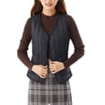 thumbnail image 2 of LSLJS Mode Femmes Veste Chaude Hiver Décontractée Sans Manches Haut Polyvalent, Gilets d'Extérieur pour Femmes, 2 of 7