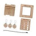thumbnail image 1 of HILABEE Knitting Gauge Ruler Set Craft Creative Smooth Knitting Needle Gauge Artists 7pcs, 1 of 9