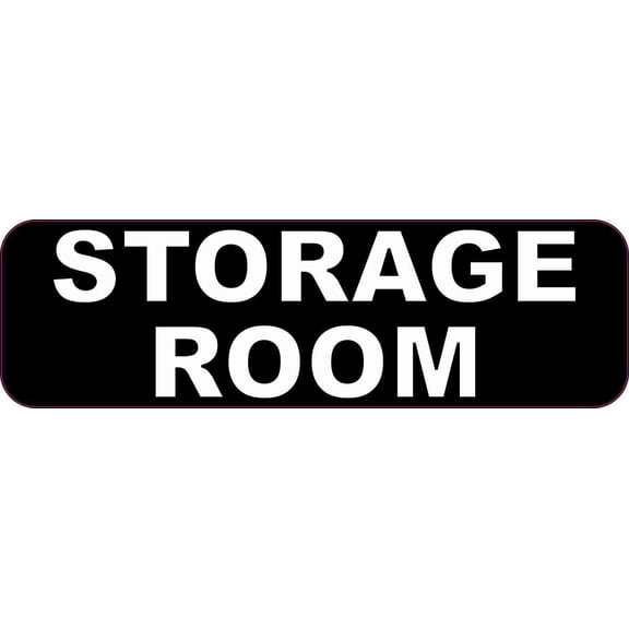 10in x 3in Storage Room Sticker Vinyl Business Door Sign Decal S