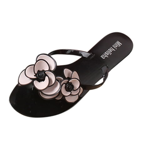 

HSMQHJWE Bow Flip Flops For Women Jelly Bow Jelly Flip Flops For Women Women S Fashion Shoes Beach Casual Floral Ladies Flop Flip Slippers Outdoor Women S Slipper Thong Slipper For Women