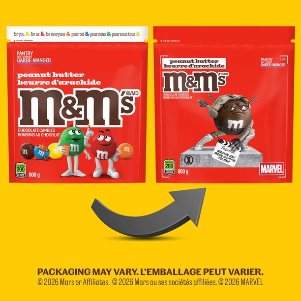 M&M'S, Peanut Butter Milk Chocolate Candies, Pantry Size Share Bag