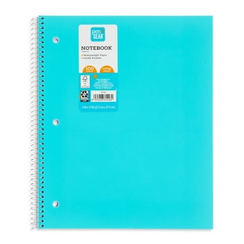 Pen+Gear Poly 1-Subject , College Ruled, 100 Heavyweight Sheets