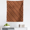 thumbnail image 1 of Brown Tapestry, Batik Parang Barong Diagonal Pattern Indonesian Culture and Art Design, Fabric Wall Hanging Decor for Bedroom Living Room Dorm, 5 Sizes, Brown Apricot Caramel, by Ambesonne, 1 of 1