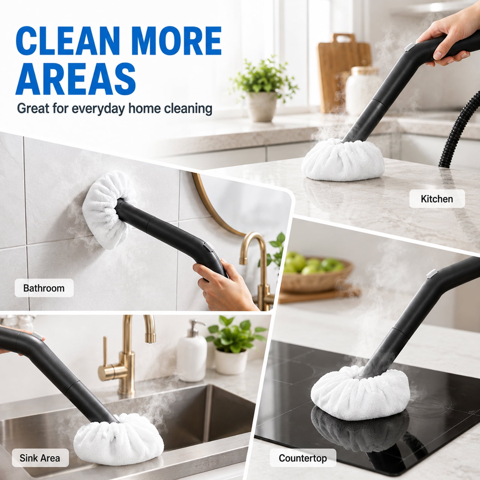 Steam Cleaner Bonnet, Microfiber Bonnet Pads Compatible – picture 8