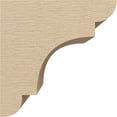 thumbnail image 3 of 4"W x 4"D x 4"H Wide New Brighton Rough Cedar Woodgrain TimberThane Corbel, Primed Tan, 3 of 6
