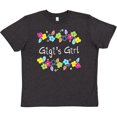 thumbnail image 3 of Inktastic Gigis Girl- Bright Flowers Youth T-Shirt, 3 of 5