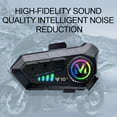 thumbnail image 5 of CNV Y10-2X Motorcycle Helmet Bluetooth Headset, Dual 300m intercom, Bluetooth 5.3 Headphone, Smart Noise Reduction, HiFi Level Sound Quality, IPX6 Waterproof, Compatible with All Helmets, 5 of 6
