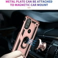 thumbnail image 4 of Compatible with Motorola Moto G Stylus 4G 2021 Case Built-in 360 Ring Holder Kickstand, Extreme Protection Military Armor Magnetic Car Dual Layer Protective Heavy Duty Phone Cover,Rosegold, 4 of 7