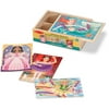 Melissa & Doug Fanciful Friends Wooden Jigsaw Puzzles in a Storage Box, 4 puzzles