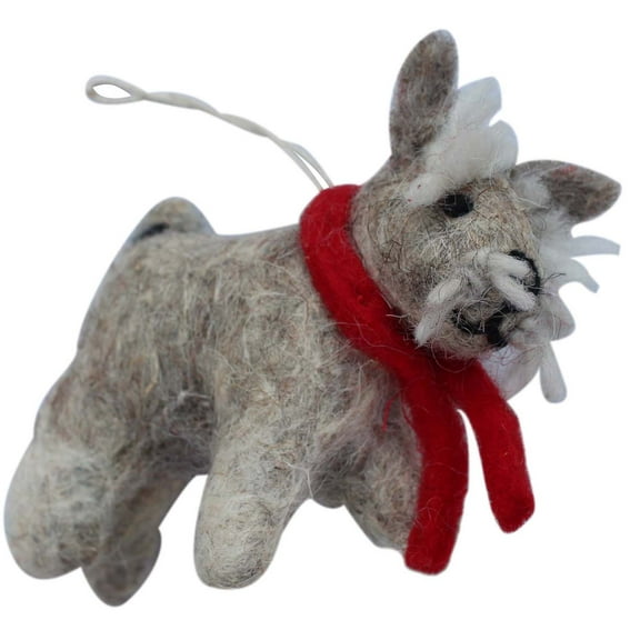 Terrier Felt Ornament Global Groove (H)