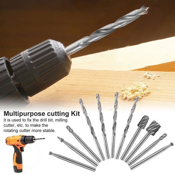 Cutting Guide Attachment Kit Rotary Multi Tool with 6pcs HSS Drill