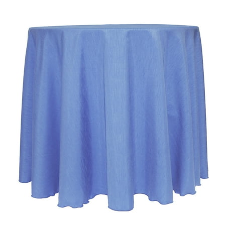 

Ultimate Textile (10 Pack) Reversible Shantung Satin - Majestic 108-Inch Round Tablecloth - for Weddings Home Parties and Special Event use Periwinkle Blue