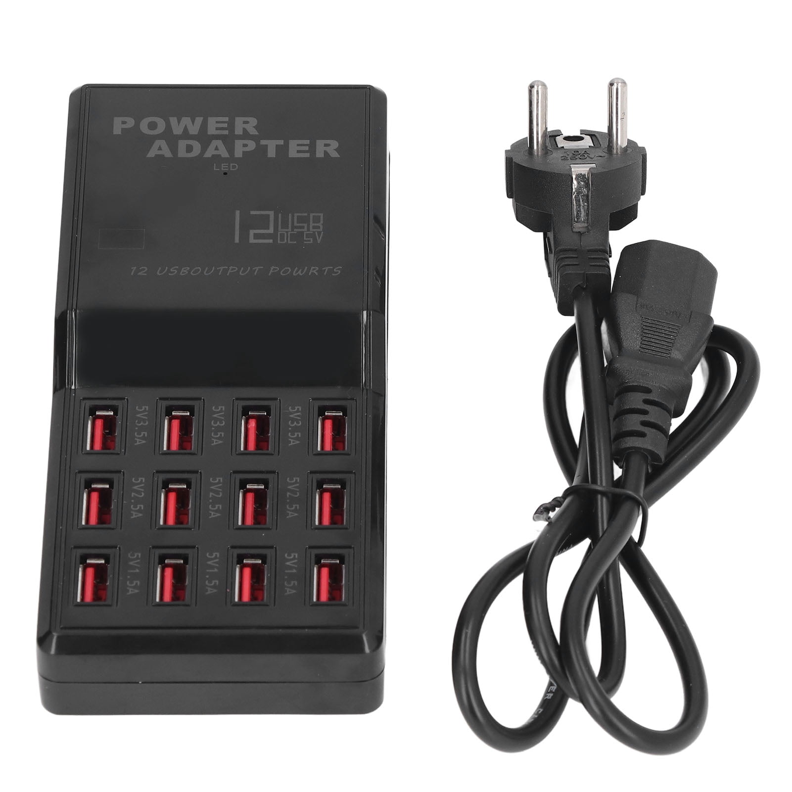 Station De Charge USB 12 Ports 12A - Prise EU - Neuf Haute Puissance Pour Multiples Appareils