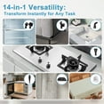thumbnail image 4 of EDX Steam Mop, Chemical-Free Cleaning for Hardwood & Tile, 25-Second Heat Up, Lightweight with Washable Pads, White Green, 4 of 10