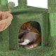 thumbnail image 4 of Wangone 42in Cat Tree Tower for Indoor Cats with Scratching Post & Condo, Multi-Level Cactus Cat Tower with Plush Perch, Basket & Toy Ball for Play & Rest-Green/Brown, 4 of 9
