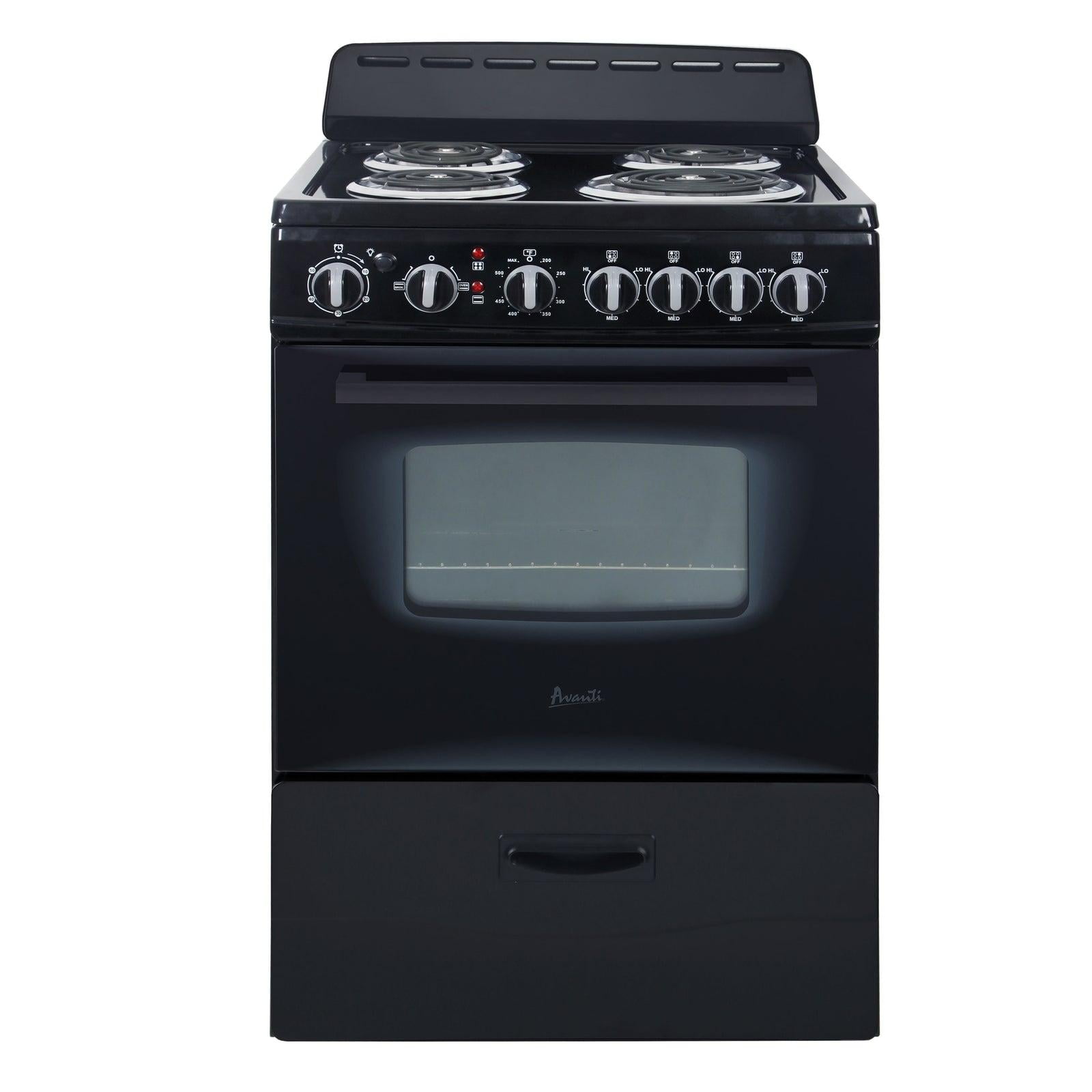 Avanti 24" Electric Range Oven with Framed Glass Door, in White (ERU240P0W)