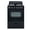Black, variant on Avanti 24 Inch 2.6 cu ft Double Oven Electric Range in Black