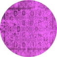 thumbnail image 1 of Ahgly Company Indoor Round Oriental Pink Industrial Area Rugs, 3' Round, 1 of 4