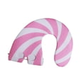 thumbnail image 3 of Sombrero Fiesta Navidad Accesorio Disfraz Divertido Gorro Bastón Dulce Confección Suave y Ligera Adecuado para Celebraciones Navideñas Accesorios de Rosa Blanco, 3 of 8