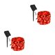 thumbnail image 1 of sweethay solares 10/20M Alambre impermeable LED Fiesta al aire libre Patio Decoración Rojo 10m 2Conjunto, 1 of 6