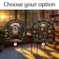 thumbnail image 2 of Library Bookshelf ACRYLIC SUNCATCHER Library Flower Window Decor Gift For Woman Book Lover Gift Bookish Gift Librarian Gift Teacher Gift, 2 of 6