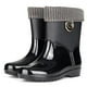 thumbnail image 1 of Moda Mujer Wellington Short Wellies Lluvia Botas de nieve Zapatos, 1 of 3
