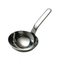 Stainless Steel Thickened Deep Soup Ladle Short Handle Big Round Spoon Drink Soup Ladle Eat Noodle Spoon