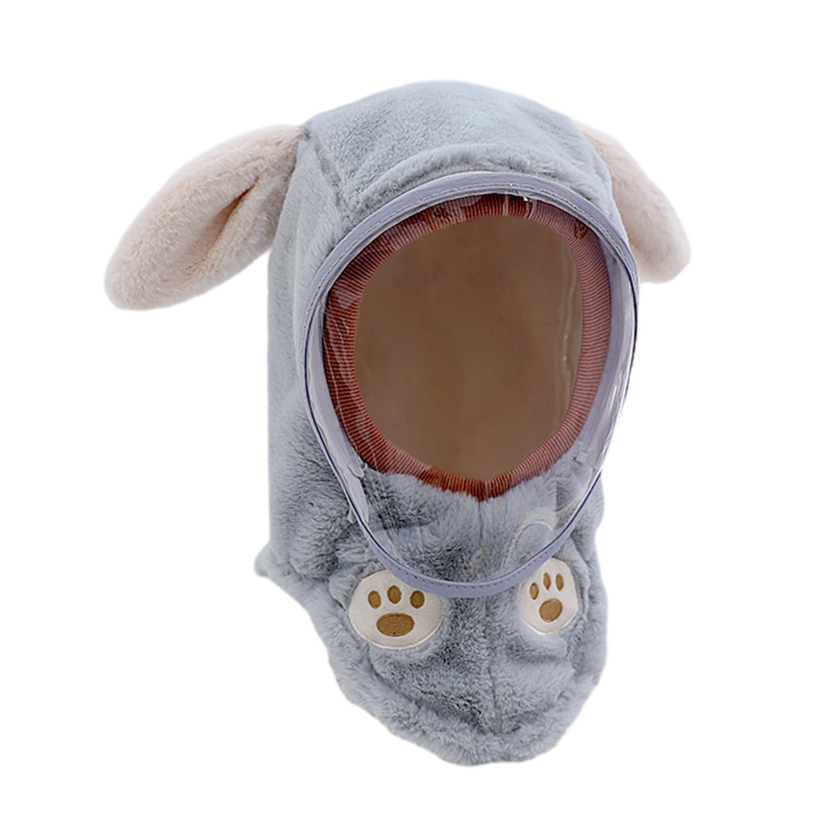 Bunblic Face Winter Kids Hat Windproof Animal Ears Hat