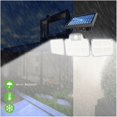 thumbnail image 2 of Luz de jardín LED, luz de pared solar para exteriores, impermeable, para pasillo, jardín, luz de calle con inducción del cuerpo humano, 2 of 4