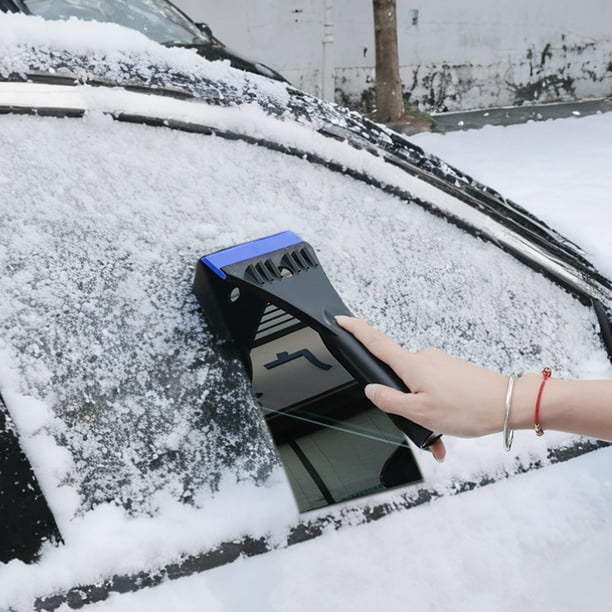Horivan 1 Packs Heavy Duty Snow Shovel for Car Windshield Ice Scraper Winter Snow Removal Tool with Ergonomic Handle Car Accessories Efficient Snow Sweeper for Driveway Glass Defrosting