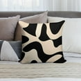 thumbnail image 6 of Black And Beige Modern Art Geometric Pillow Covers,Black And Beige Modern Art Geometric Throw Pillow Covers 18"×18" ,Living Room Sofa Couch Pillow Covers,Decorative Pillow Covers, 6 of 7