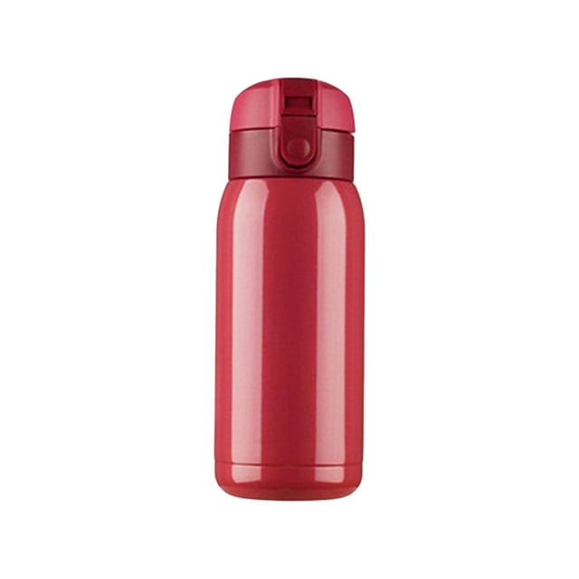 Botella de termo al vacío Injueey 360ML taza aislada de acero inoxidable Rojo