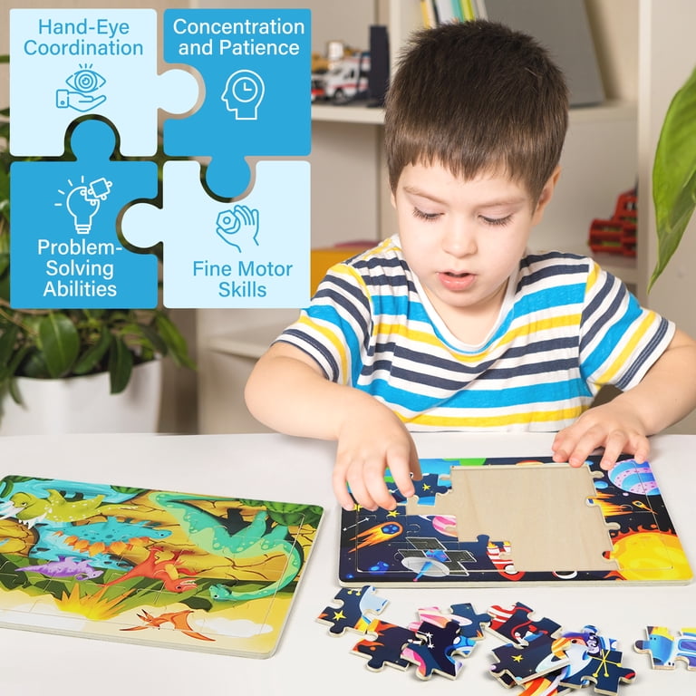 Sports Wooden Man – Puzzle De Madera Con Articulaciones Móviles – Incluye 24 Tarjetas Con 48 Acciones – Juguete De Observación E Imaginación Para Niños De 3 A 8 Años