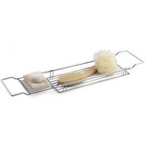 Organize It All Expandable Bathtub Caddy in Chrome